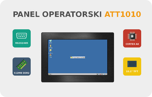 Panel sterowniczy HMI Panel operatorski Windows CE Modbus