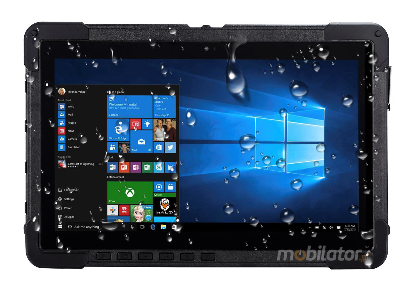 windows 10 IOT tablet emdoor x11G przemysłowy wodoodporny pyłodporny odporny wytrzymały