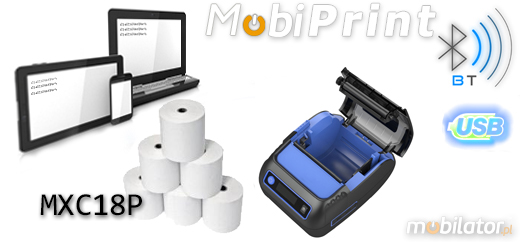 MobiPrint  MP-582LD Drukarka termiczna mini drukarka logo mechanizm Interfejs USB Bluetooth RS232 Mobilna Drukarka mobilator.pl windows android  New Portable Devices
