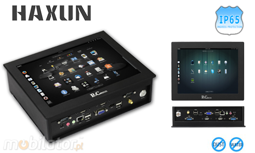 HAXUN Industrial Panel-PC Ha-IPC104-D2550 Komputer przemysłowy Panel PC Ha-IPC104-D2550 Norma odporności IP65 Przemysłowy komputer panelowy Ekran rezystancyjny 5 wire resistive wyświetlacz 10 cali mobilator.pl New Portable Devices Windows