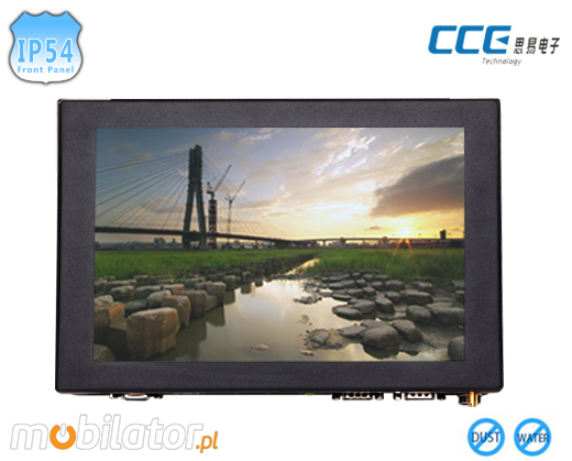 Industial Touch PC CCETouch CT10-PC Komputer panelowy Panel PC Norma odporności IP54 Przemysłowy komputer panelowy Ekran rezystancyjny 5 wire resistive wyświetlacz 10 cali mobilator.pl New Portable Devices Windows RS-232 CaOM 