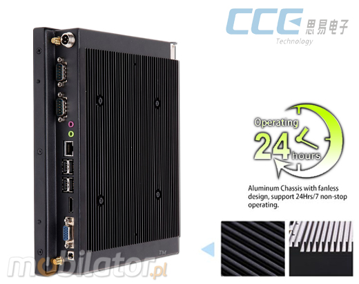 Industial Touch PC CCETouch CT10-PC Komputer panelowy Panel PC Norma odporności IP54 Przemysłowy komputer panelowy Ekran rezystancyjny 5 wire resistive wyświetlacz 10 cali mobilator.pl New Portable Devices Windows RS-232 CaOM 