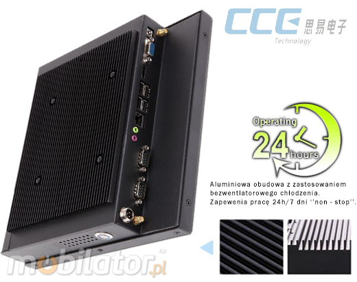 Industial Touch PC CCETouch CT10-PC Komputer panelowy Panel PC Norma odporności IP54 Przemysłowy komputer panelowy Ekran rezystancyjny 5 wire resistive wyświetlacz 10 cali mobilator.pl New Portable Devices Windows RS-232 CaOM 