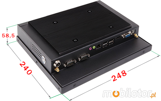 Industial Touch PC CCETouch CT10-PC Komputer panelowy Panel PC Norma odporności IP54 Przemysłowy komputer panelowy Ekran rezystancyjny 5 wire resistive wyświetlacz 10 cali mobilator.pl New Portable Devices Windows RS-232 CaOM 