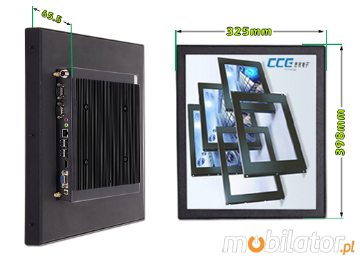 Industial Touch PC CCETouch CT17-PC Komputer panelowy Panel PC Norma odporności IP54 Przemysłowy komputer panelowy Ekran rezystancyjny 5 wire resistive wyświetlacz 17 cali mobilator.pl New Portable Devices Windows RS-232 COM 