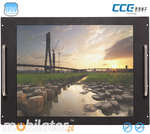 Industial RACK MOUNT Touch PC CCETouch CT19-PC Przemysłowy Komputer Panelowy RACK MOUNT - CCETouch CT19-PC Norma odporności IP54 Przemysłowy komputer panelowy Ekran rezystancyjny 5 wire resistive wyświetlacz 19 cali mobilator.pl New Portable Devices Windows RS-232 COM RACK MOUNT 