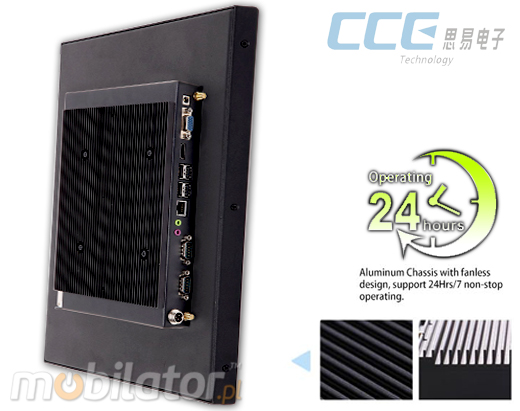 Industial Touch PC CCETouch CT17-PC Komputer panelowy Panel PC Norma odporności IP54 Przemysłowy komputer panelowy Ekran rezystancyjny 5 wire resistive wyświetlacz 17 cali mobilator.pl New Portable Devices Windows RS-232 COM 