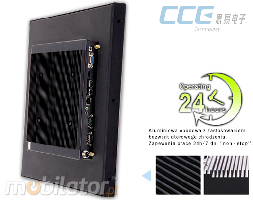 Industial Touch PC CCETouch CT17-PC Komputer panelowy Panel PC Norma odporności IP54 Przemysłowy komputer panelowy Ekran rezystancyjny 5 wire resistive wyświetlacz 17 cali mobilator.pl New Portable Devices Windows RS-232 COM 