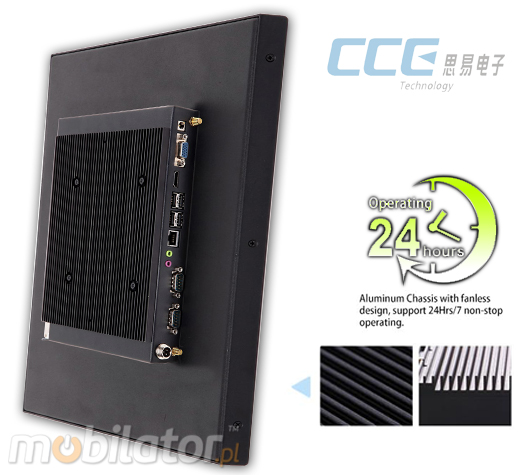 Industial Touch PC CCETouch CT19-PC Komputer panelowy Panel PC Norma odporności IP54 Przemysłowy komputer panelowy Ekran rezystancyjny 5 wire resistive wyświetlacz 19 cali mobilator.pl New Portable Devices Windows RS-232 COM 