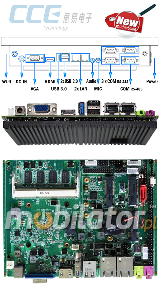 Komputer panelowy (Open Frame) CCETouch CT17-OPCR Komputer panelowy Panel PC Open Frame Przemysłowy komputer panelowy Ekran rezystancyjny 5 wire resistive wyświetlacz 17 cali mobilator.pl New Portable Devices Windows Intel Celeron Open Frame Touch Screen PC CCETouch CT17-OPCR do zabudowy kiosk internetowy bankomat