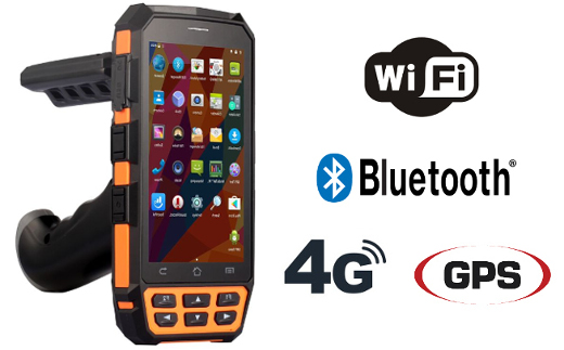 Mobipad industrial data collector C51 RFID UHF 1D 2D barcode scanner Wifi bluetooth