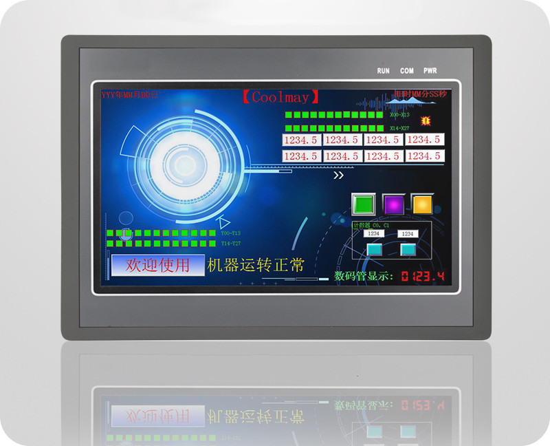 Control panel HMI operator panel Windows CE Modbus PLC RS232
