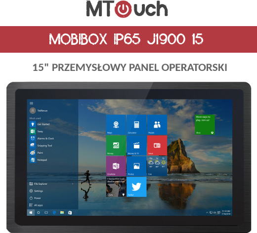 przemysłowy panel operatorski panel PC komputer przemysłowy odporny wodoodporny pyłoodporny wstrząsoodporny wzmocniony IP65 wifi