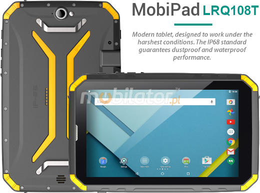 waterproof shocproof industrial rugged durable tablet NFC 4G android 7.0 military IP68 MIL-STD 810G barcode scanner 1D 2D