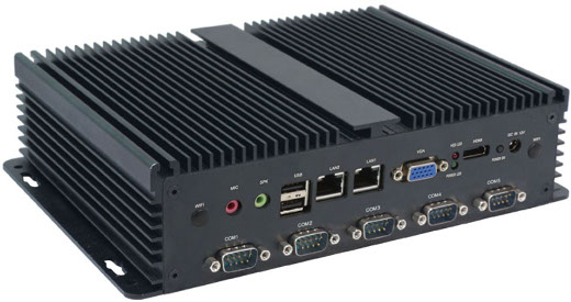 Industrial Fanless MiniPC IBOX-102 com rs232 hdmi vga