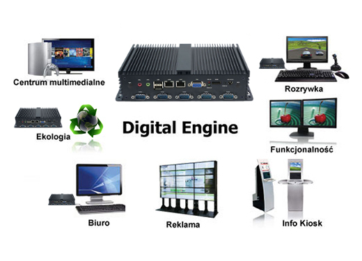 Industrial Fanless MiniPC IBOX-102 com rs232 hdmi vga