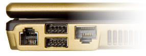 V5 Gigabit LAN & Modem port