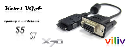 accessory cable VGA s5 s7 X70 viliv kabel