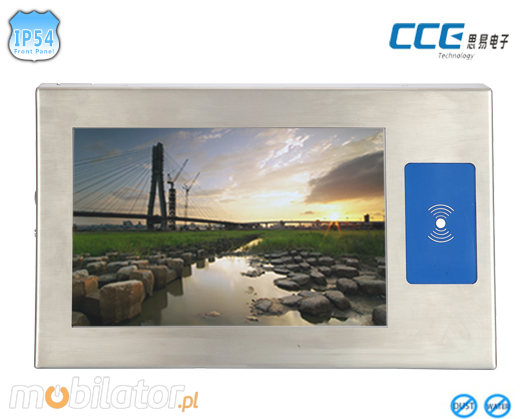 Industial Touch PC CCETouch PC-133-RFID Komputer panelowy Panel PC RFID HF&LF Przemysłowy Panel PC CCETouch PC-133 RFID Norma odporności IP54 Przemysłowy komputer panelowy Ekran rezystancyjny 5 wire resistive wyświetlacz 13 cali mobilator.pl New Portable Devices Windows RS-232 COM RFID LF HF