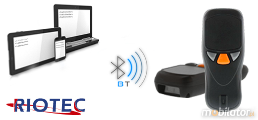 RIOTEC Mini czytnik 1D 2D Bluetooth 1.0 Riotec iDC95xx Skaner 1D CCD Bezprzewodowy Bluetooth Poręczny MobiSCAN  Kompatybilny Windows Android IOS mobilator.pl New Portable Devices Mobilne Skanery kodów kreskowych MINI