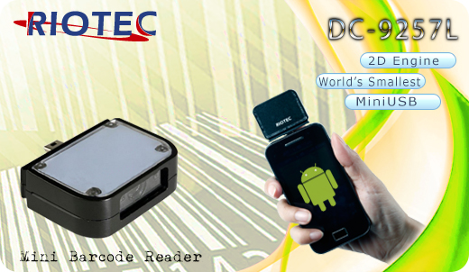 Mini czytnik Barcode 2D RIOTEC DC-9257 MicroUSB  Skaner 1D 2D  Poręczny Kompatybilny Android mobilator.pl New Portable Devices Mobilne Skanery kodów kreskowych MINI OTG  