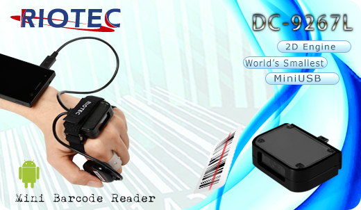 Mini czytnik 2D RIOTEC DC-9267 MicroUSB  Skaner 1D 2D  Poręczny Kompatybilny Android mobilator.pl New Portable Devices Mobilne Skanery kodów kreskowych MINI OTG  