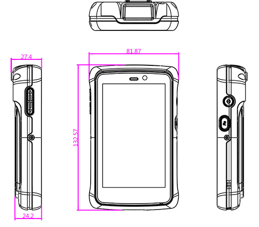 winmate e430rm2 mały dla sklepów przemysł winmate e430rm2 kolektory danych rfid 1d 2d