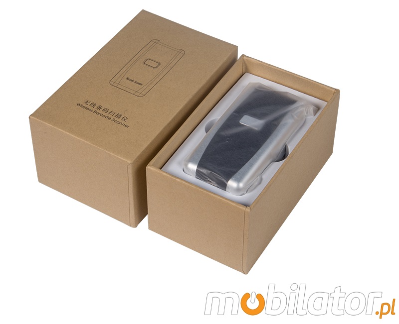 Dustproof (IP65) industrial scanner with Bluetooth 4.0 module and 1000 mAh battery