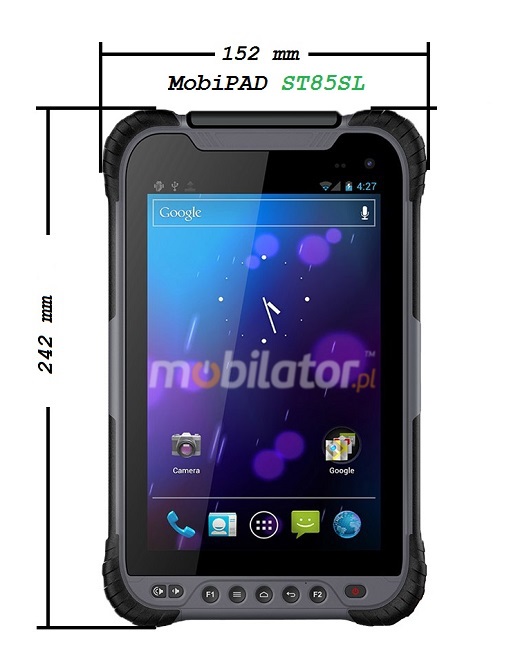 Odporny rugged tablet przemysłowy Android 7.0 MobiPad ST85SL NFC 4G IP67 mobilator umpc