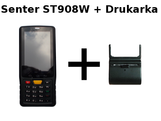 Smartfon przemysłowy Senter ST908W uhf rfid 3g 4g lte wcdma gsm 1d barcode scanner czytnik kodow kreskowych 2d