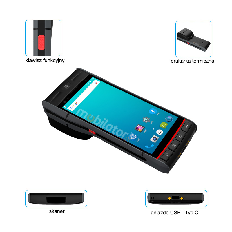 nowoczesny kolektor danych z norma odpornosci ip66 oraz technologia nfc i skanerem 1d 2d jako opcja