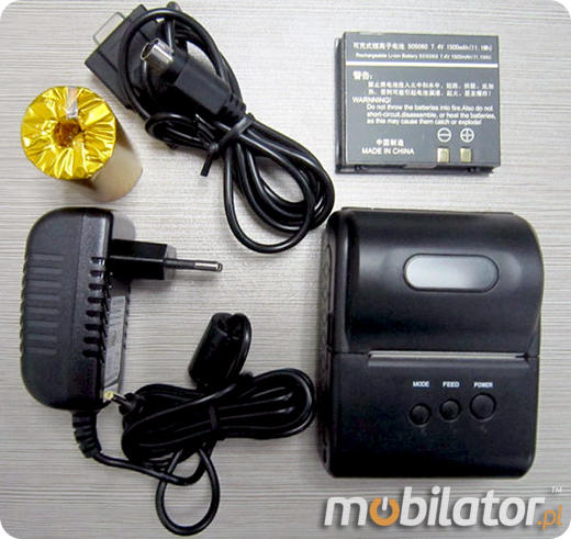 MobiPrint MP-T10 Drukarka termiczna mini drukarka kodów  Interfejs  Bluetooth  Mobilna Drukarka mobilator.pl windows android  New Portable Devices