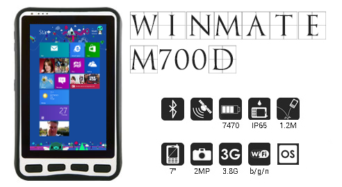 m700d winmate tablet przemysłowy windows 7 android