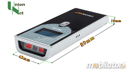 UnionNET  SP-2100 2D HD (High Density) Bluetooth  SP2100 Scanner 2D Area Imager Wireless Bluetooth 2.1 Handy   Compatibile Windows Android IOS mobilator.pl New Portable Devices Mobile Barcode Reader  MINI Display QR