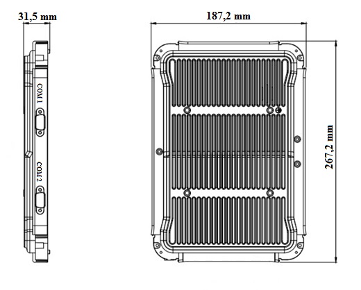  GESHEM GS1051TA Professional computer dimensions