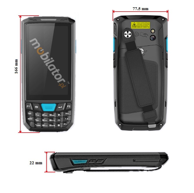 Przemysłowy kolektor danych MobiPad A8T0 bluetooth 4G 2D WiFi GPS