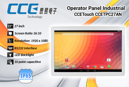 Operatorski Panel Przemyslowy IP65 Fanless Komputer panelowy Panel PC  Przemysłowy komputer panelowy Ekran rezystancyjny 5 wire resistive wyświetlacz 27 cali mobilator.pl New Portable Devices Android RS-232