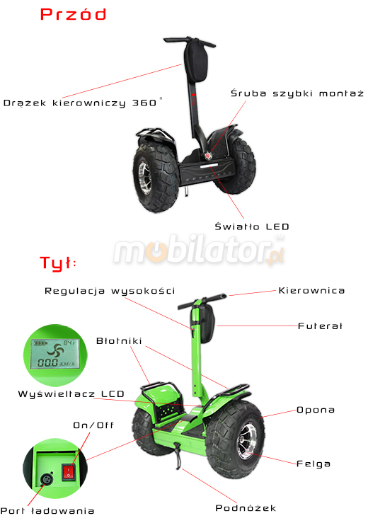 MobiGO W5+ Electric Bike Rower segway terenowy mobilator.pl NPD New Portable Devices hit nowosc