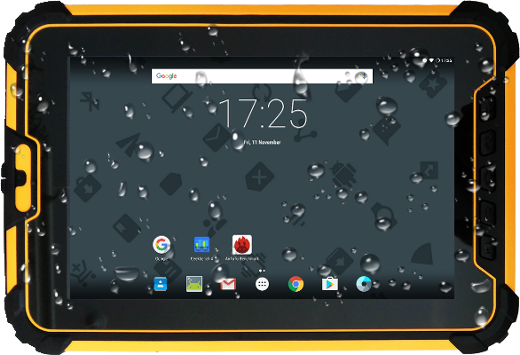 waterproof shocproof industrial rugged durable tablet NFC 4G android 7.1 military IP67 MIL-STD 810G barcode scanner 1D 2D