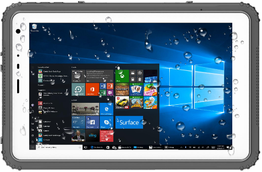 wodoodporny wstrząsoodporny przemysłowy wytrzymały odporny tablet NFC 4G windows 10 wojskowy IP65 MIL-STD 810G