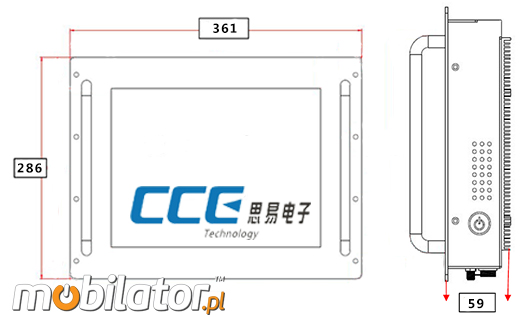 Industial RACK MOUNT Touch PC CCETouch CT15-PC Przemysłowy Komputer Panelowy RACK MOUNT - CCETouch CT15-PC Norma odporności IP54 Przemysłowy komputer panelowy Ekran rezystancyjny 5 wire resistive wyświetlacz 15 cali mobilator.pl New Portable Devices Windows RS-232 COM RACK MOUNT 