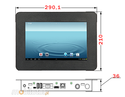Industial Touch ANDROID PC CCETouch ACT10-PC Przmysłowy Panel PC Andoid CCETouch ACT10-PC WiFI Norma odporności IP54 Przemysłowy komputer panelowy Ekran rezystancyjny 4 wire resistive wyświetlacz 10.1 cali mobilator.pl New Portable Devices Windows RS-232 COM ANDRIOD PANEL PC KOMPUTER ANDROID 