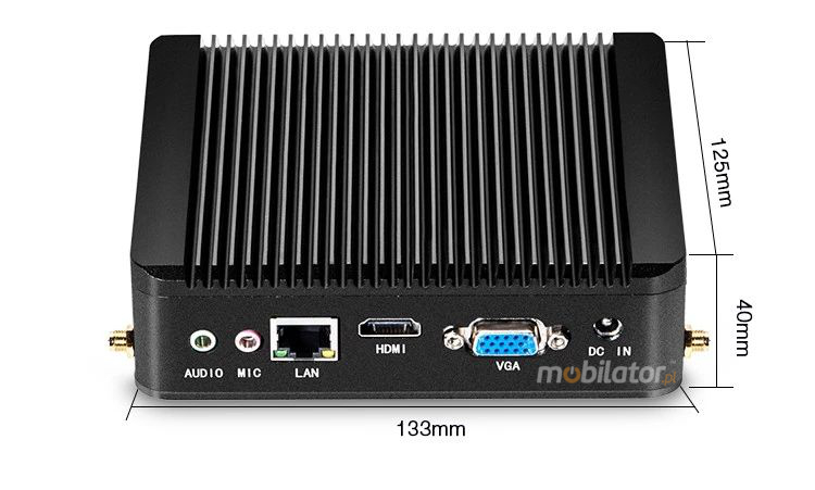 MiniPC yBOX-X30 Rapid Small Computer with small dimensions 136mm x 126mm x 39mm