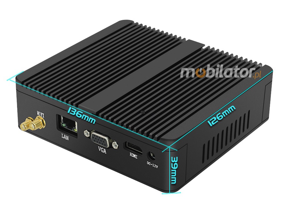 MiniPC yBOX-A30X Szybki Mały Komputer o niewielkich wymiarach 136mm x 126mm x 39mm  mobilator pl