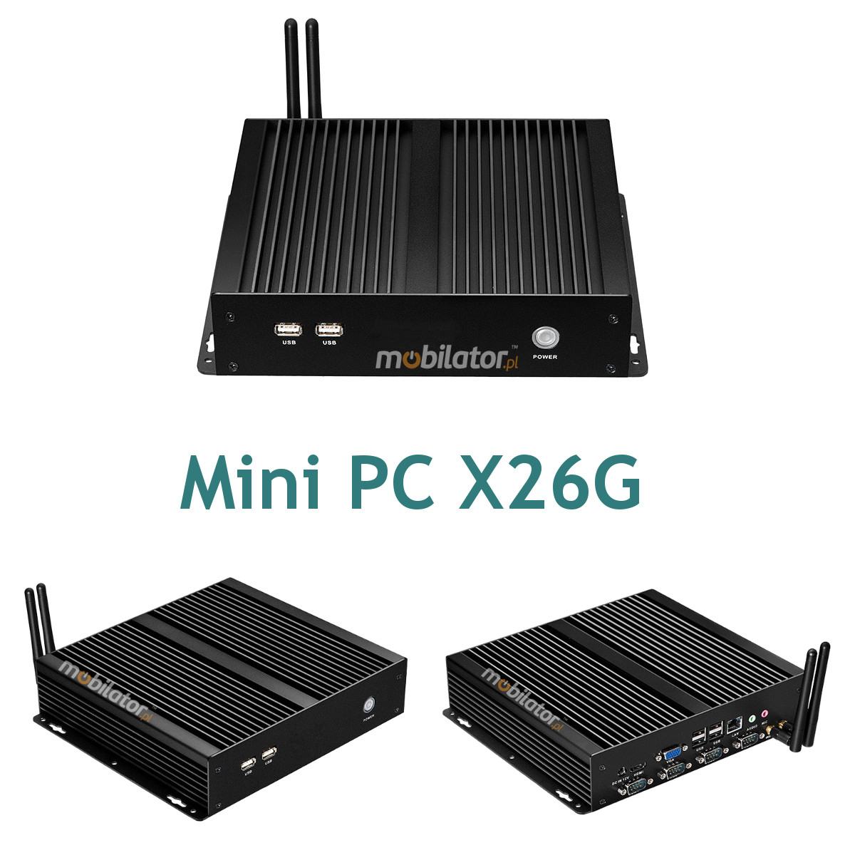 MiniPC yBOX-X26G Bezwentylatorowy Mały Komputer mobilator pl