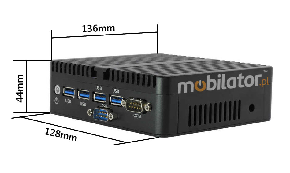 MiniPC yBOX-X30 Rapid Small Computer with small dimensions 136mm x 128mm x 44mm