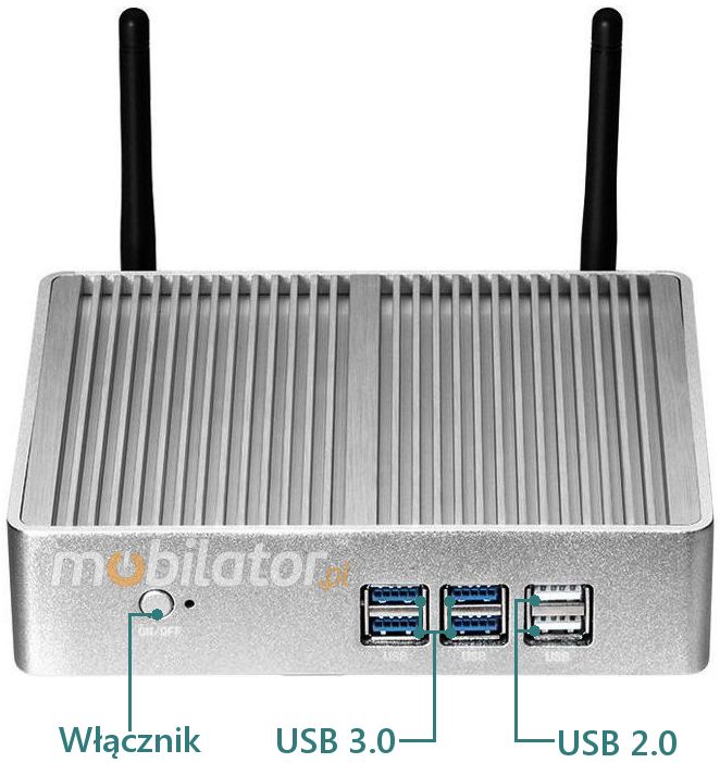 MiniPC yBOX-X32 Mini Komputer Złącza USB 3.0 COM mobilator pl