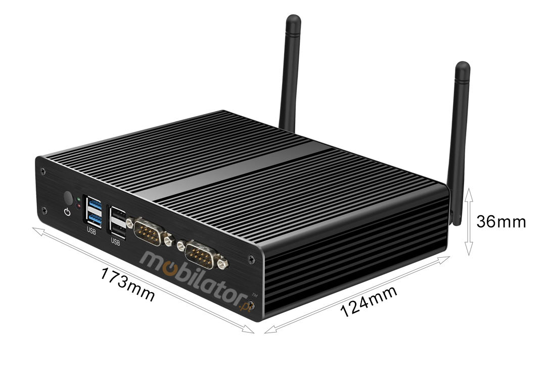 Computer Industry Fanless MiniPC  MiniPC yBOX - X34 (2x LAN, 2x COM) rs 232 new design look mobilator fast lan rj45