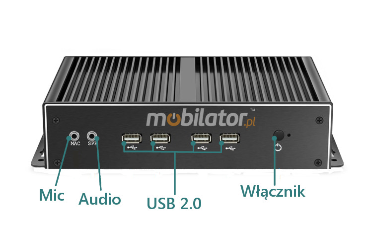 MiniPC yBOX-X26A Mini Komputer Złącza USB 3.0 COM mobilator pl
