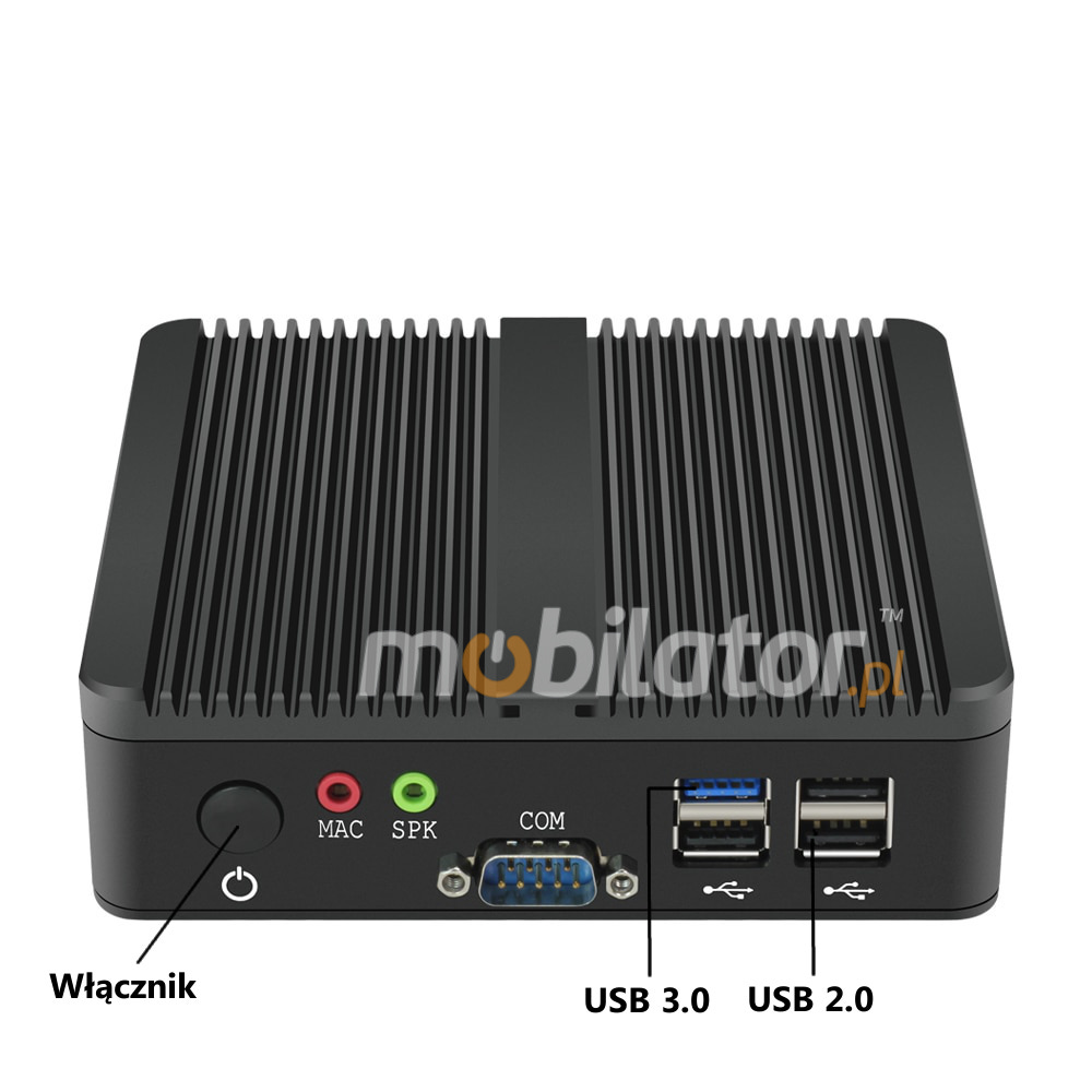MiniPC yBOX-X30A Mini Komputer Złącza Mic Audio USB3.0 USB2.0 mobilator pl